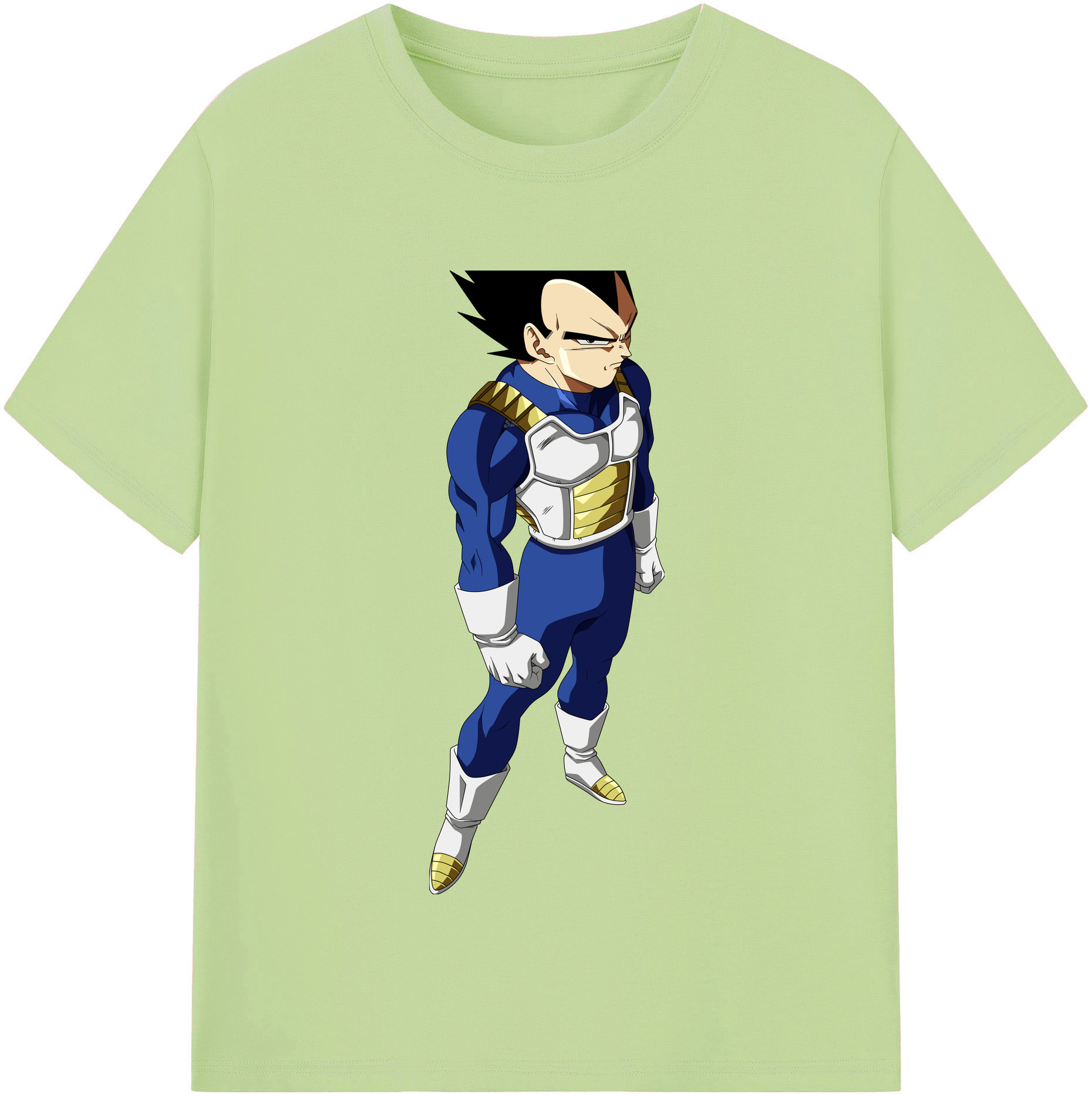（画像用） ドラゴンボール ベジータ四世（Bejīta Yonsei）DRAGON BALL Vegeta IV 綿100％半袖Tシャツ（フロントプリント）